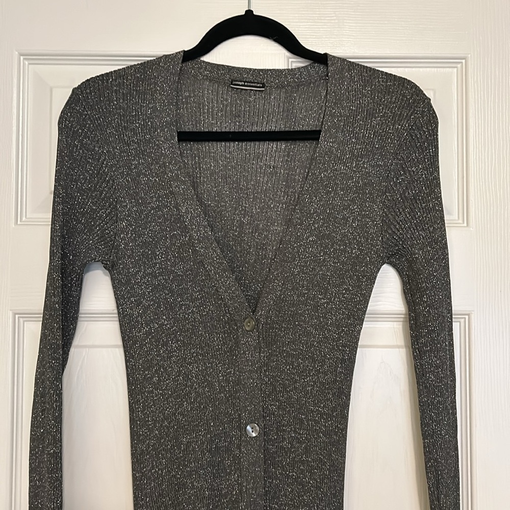 Joseph Essentials Long Line Ribbed Cardigan - Picture 2 of 12